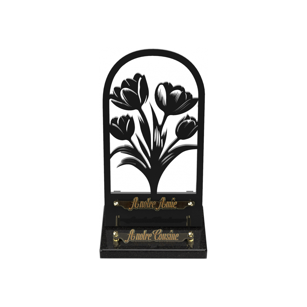 Plaque funéraire ARCHE – Plaques Funéraires Créations® – vue complémentaire