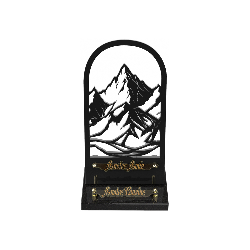 Plaque funéraire ARCHE – Plaques Funéraires Créations® – vue complémentaire