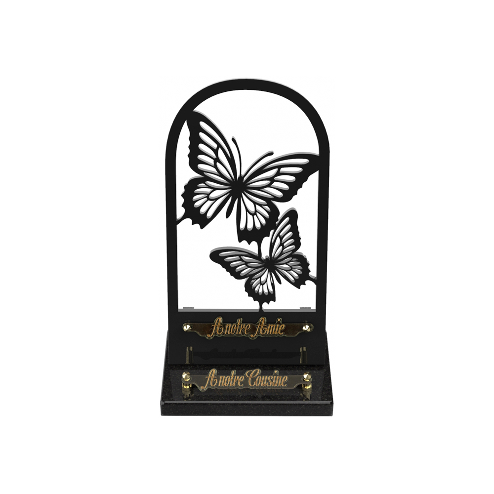 Plaque funéraire ARCHE – Plaques Funéraires Créations® – vue complémentaire