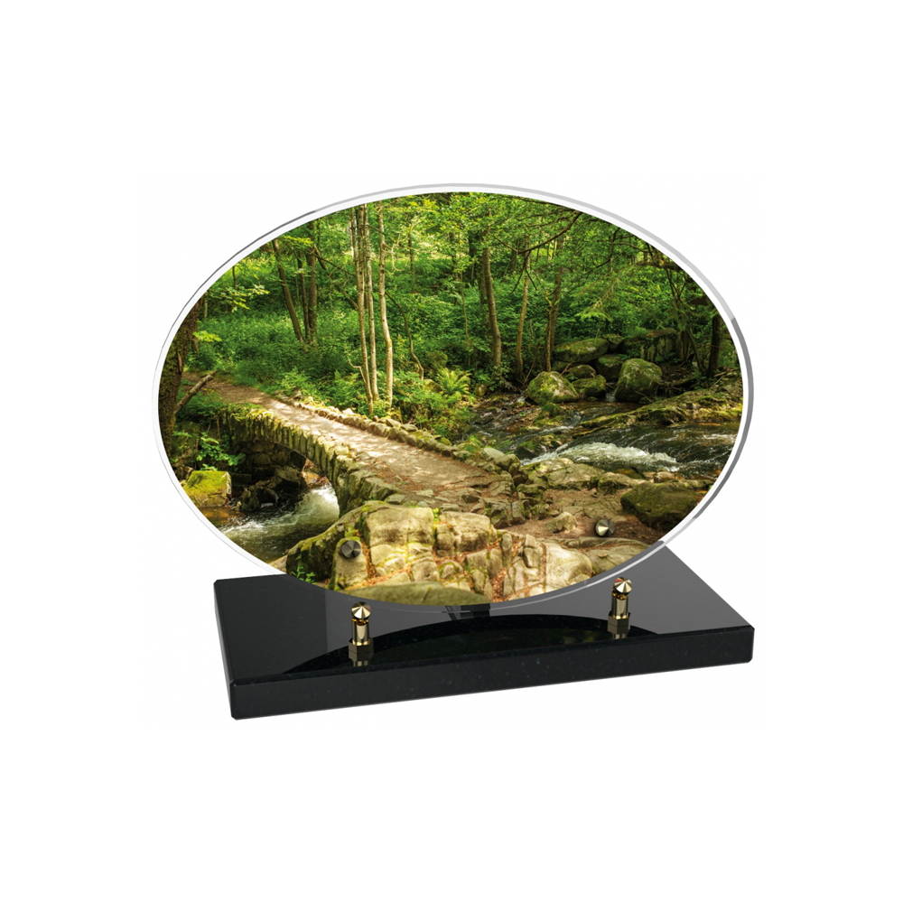 Plaque funéraire OVALE – Plaques Funéraires Créations® – vue complémentaire