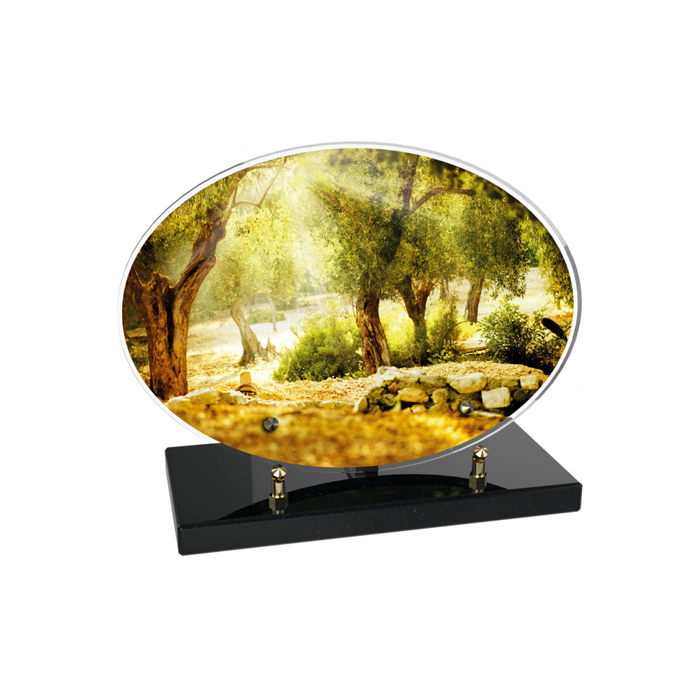 Plaque funéraire OVALE – Plaques Funéraires Créations® – vue complémentaire