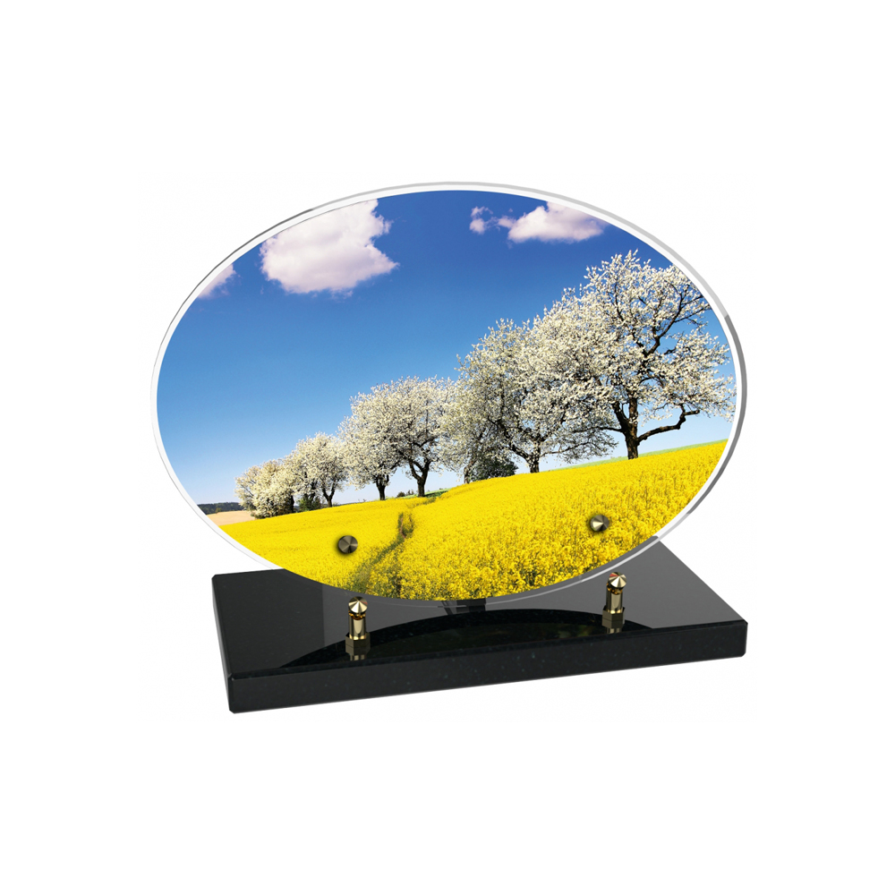 Plaque funéraire OVALE – Plaques Funéraires Créations®