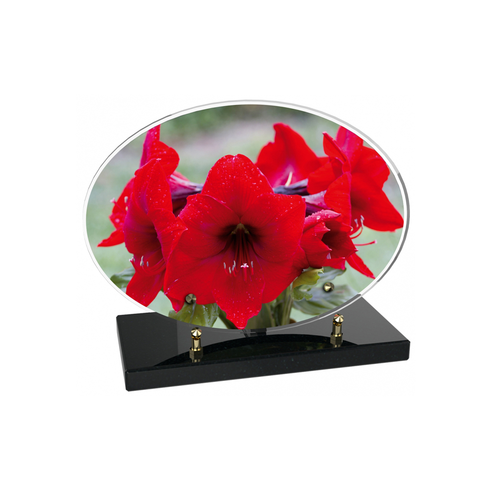 Plaque funéraire OVALE – Plaques Funéraires Créations® – vue complémentaire