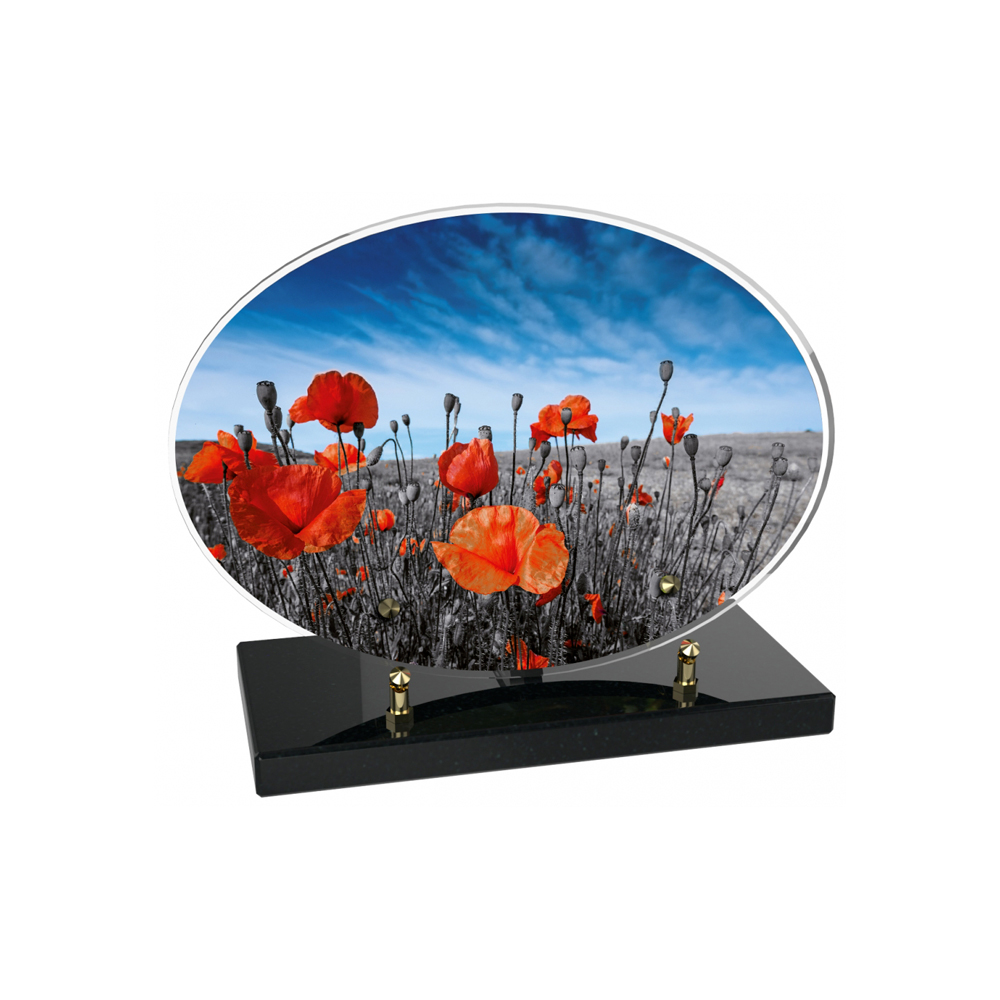 Plaque funéraire OVALE – Plaques Funéraires Créations® – vue complémentaire