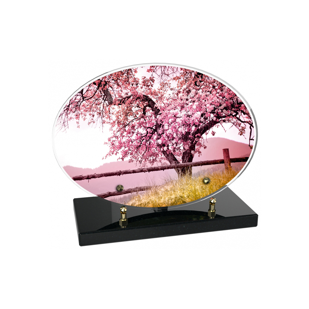 Plaque funéraire OVALE – Plaques Funéraires Créations® – vue complémentaire