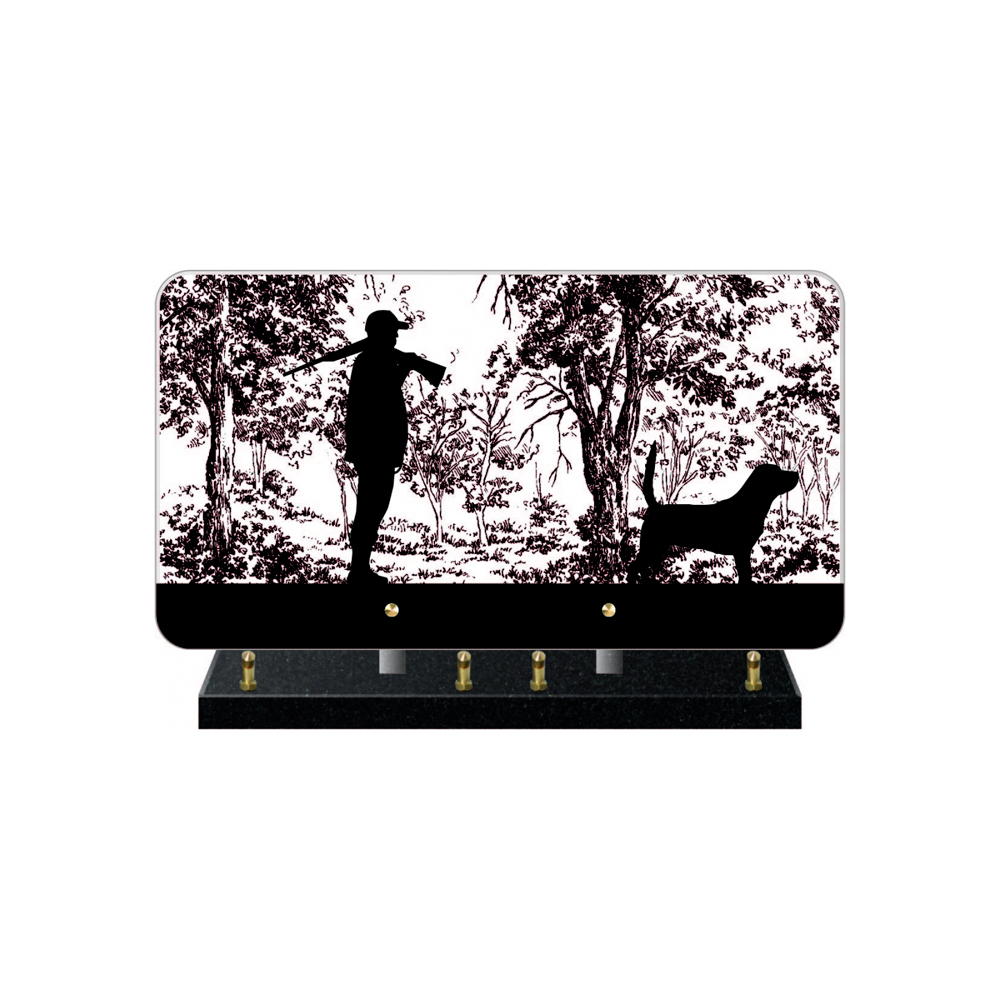 Plaque funéraire SCENETTE – Plaques Funéraires Créations® – vue complémentaire