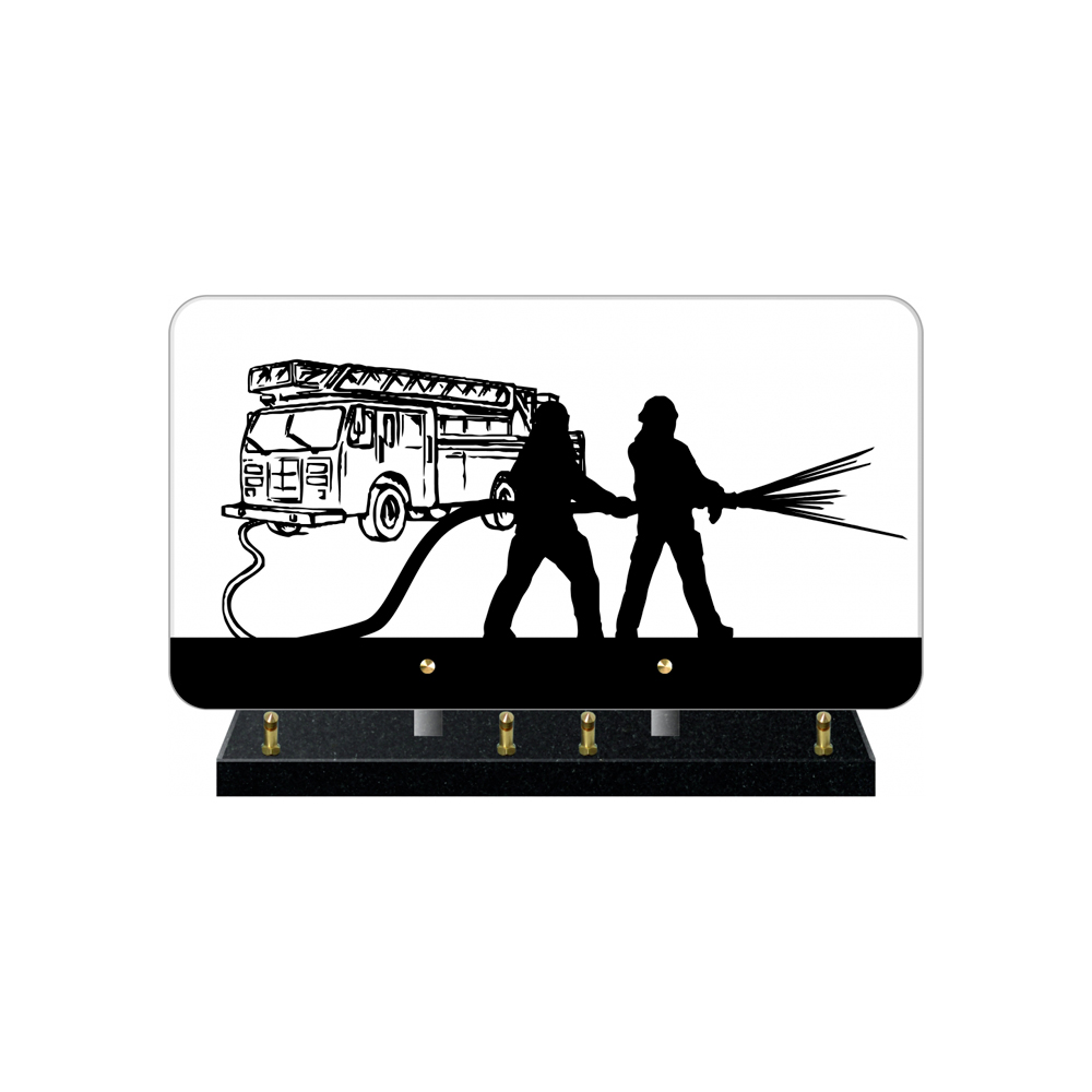 Plaque funéraire SCENETTE – Plaques Funéraires Créations® – vue complémentaire