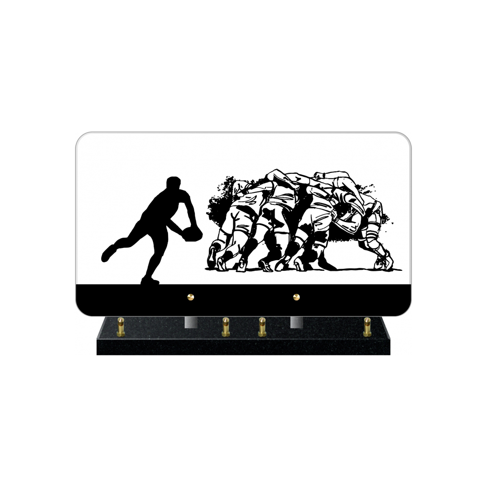 Plaque funéraire SCENETTE – Plaques Funéraires Créations® – vue complémentaire