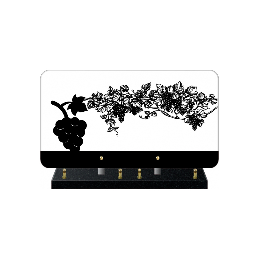 Plaque funéraire SCENETTE – Plaques Funéraires Créations® – vue complémentaire