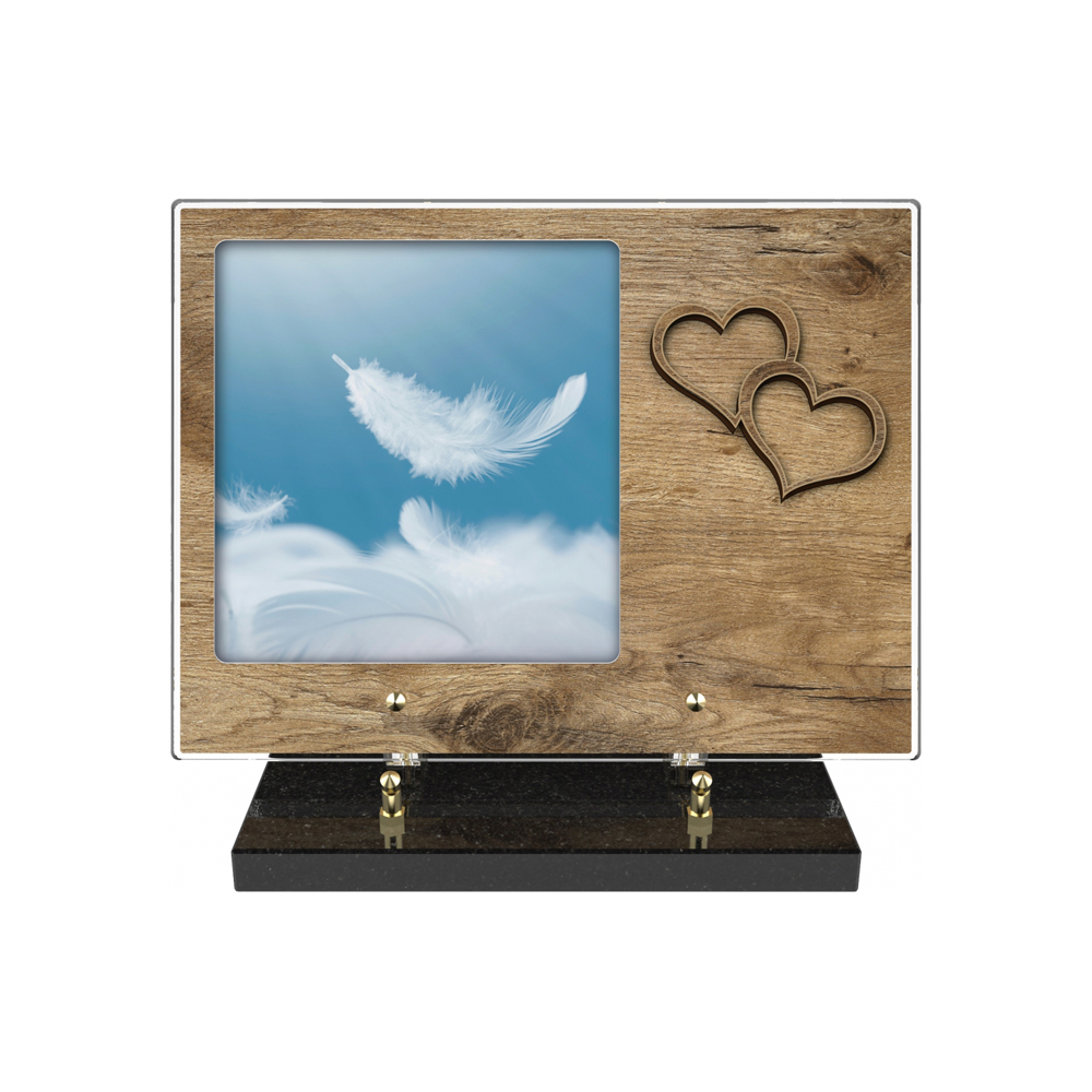 Plaque funéraire ECORCE – Plaques Funéraires Créations® – vue complémentaire