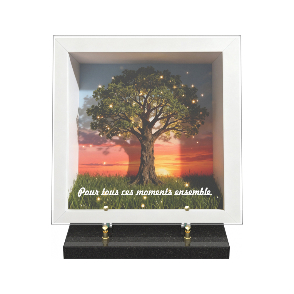 Plaque funéraire DIORAMA – Plaques Funéraires Créations® – vue complémentaire