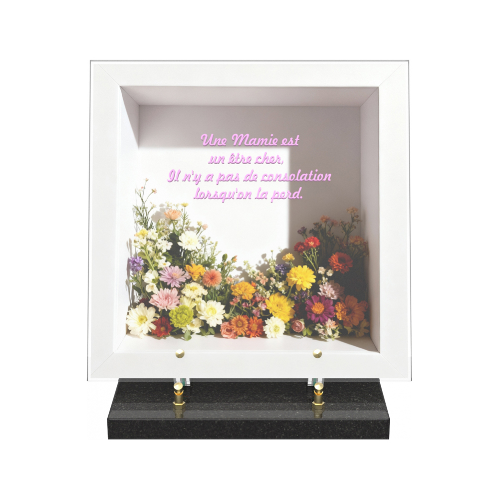 Plaque funéraire DIORAMA – Plaques Funéraires Créations® – vue complémentaire