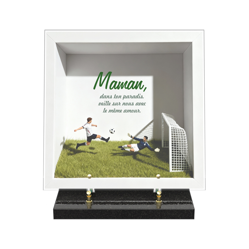Plaque funéraire DIORAMA – Plaques Funéraires Créations® – vue complémentaire