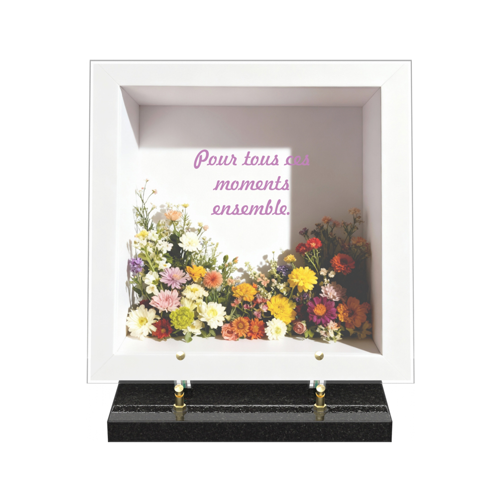 Plaque funéraire DIORAMA – Plaques Funéraires Créations® – vue complémentaire