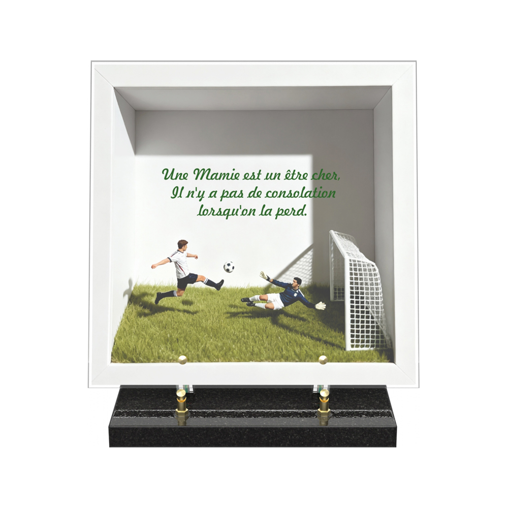 Plaque funéraire DIORAMA – Plaques Funéraires Créations® – vue complémentaire