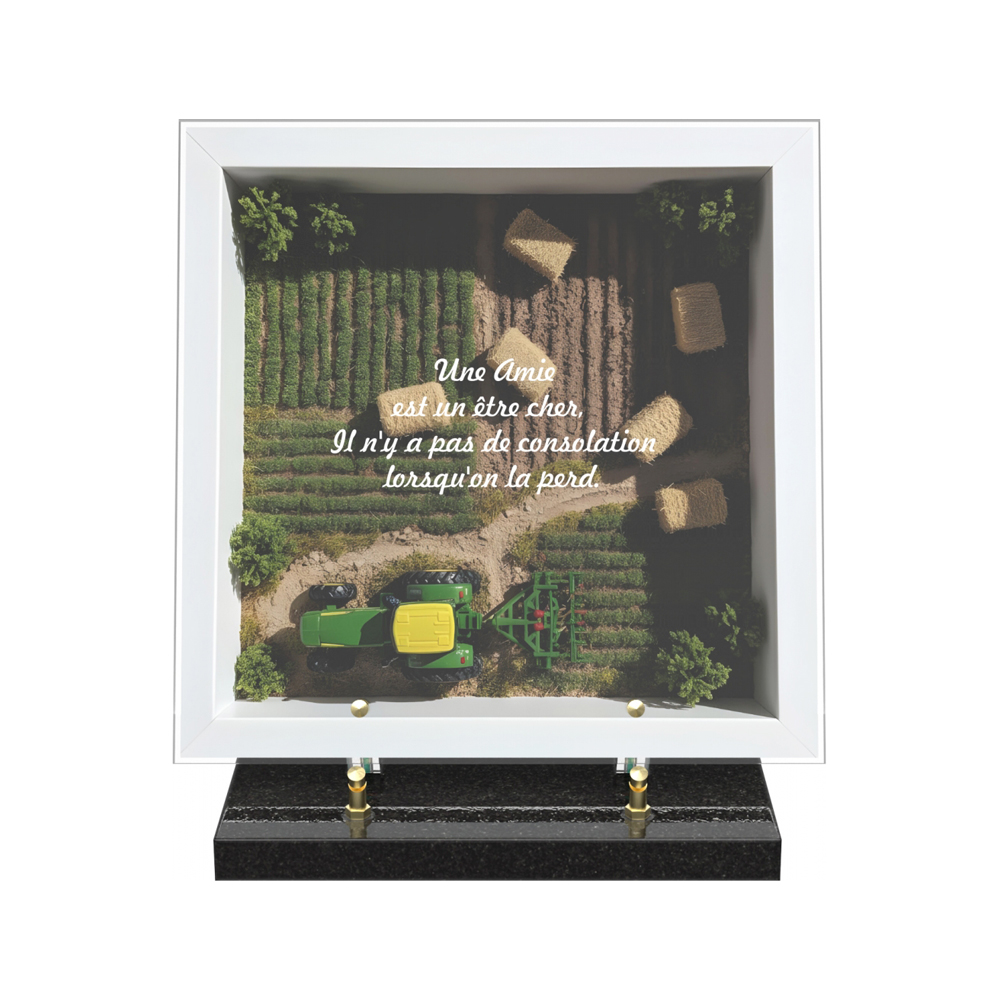 Plaque funéraire DIORAMA – Plaques Funéraires Créations® – vue complémentaire