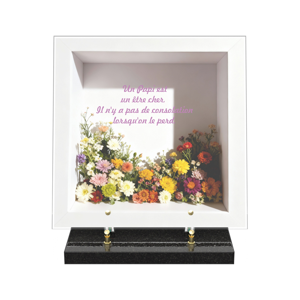 Plaque funéraire DIORAMA – Plaques Funéraires Créations® – vue complémentaire