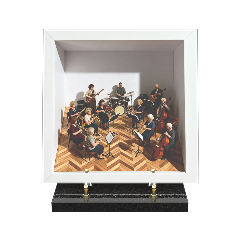 Plaque funéraire DIORAMA – Plaques Funéraires Créations® – vue complémentaire