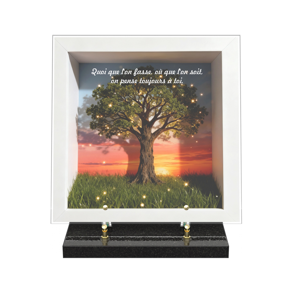 Plaque funéraire DIORAMA – Plaques Funéraires Créations® – vue complémentaire