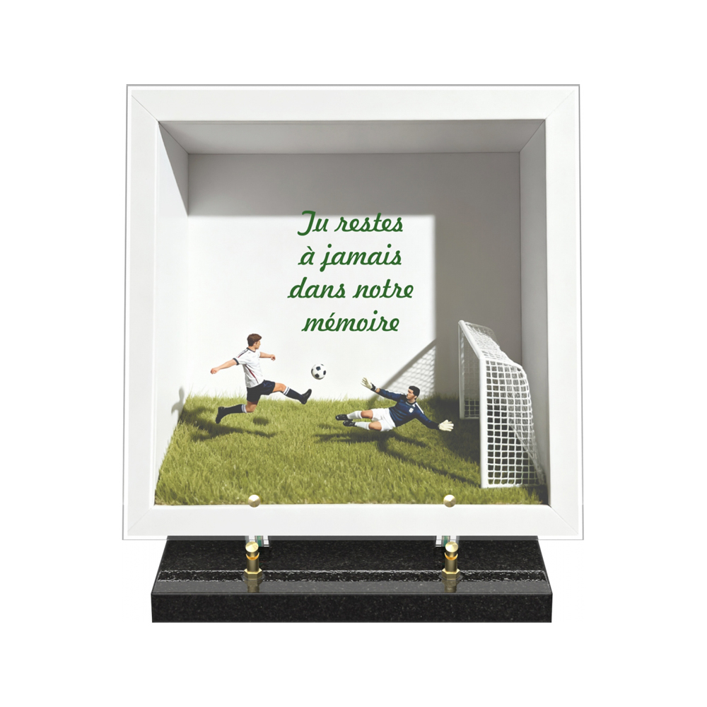 Plaque funéraire DIORAMA – Plaques Funéraires Créations® – vue complémentaire