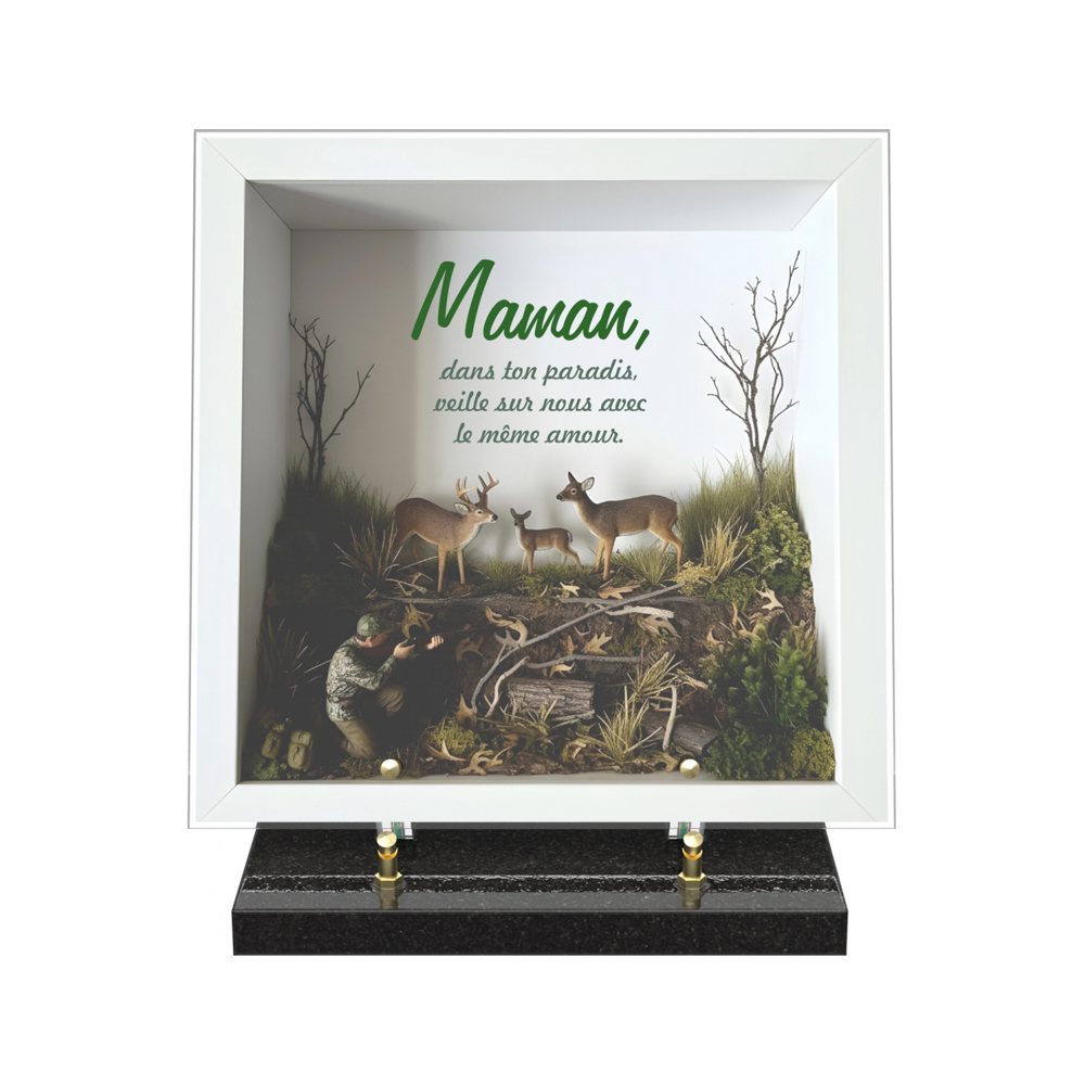 Plaque funéraire DIORAMA – Plaques Funéraires Créations® – vue complémentaire