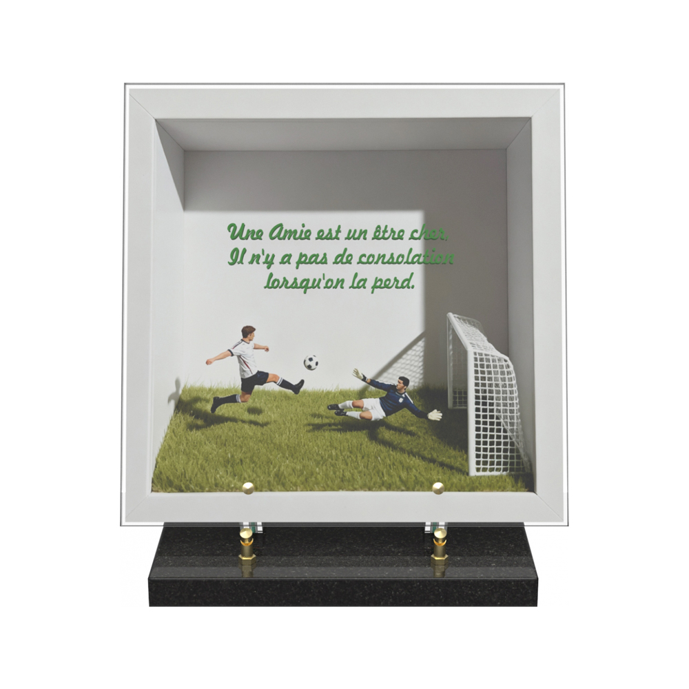 Plaque funéraire DIORAMA – Plaques Funéraires Créations® – vue complémentaire