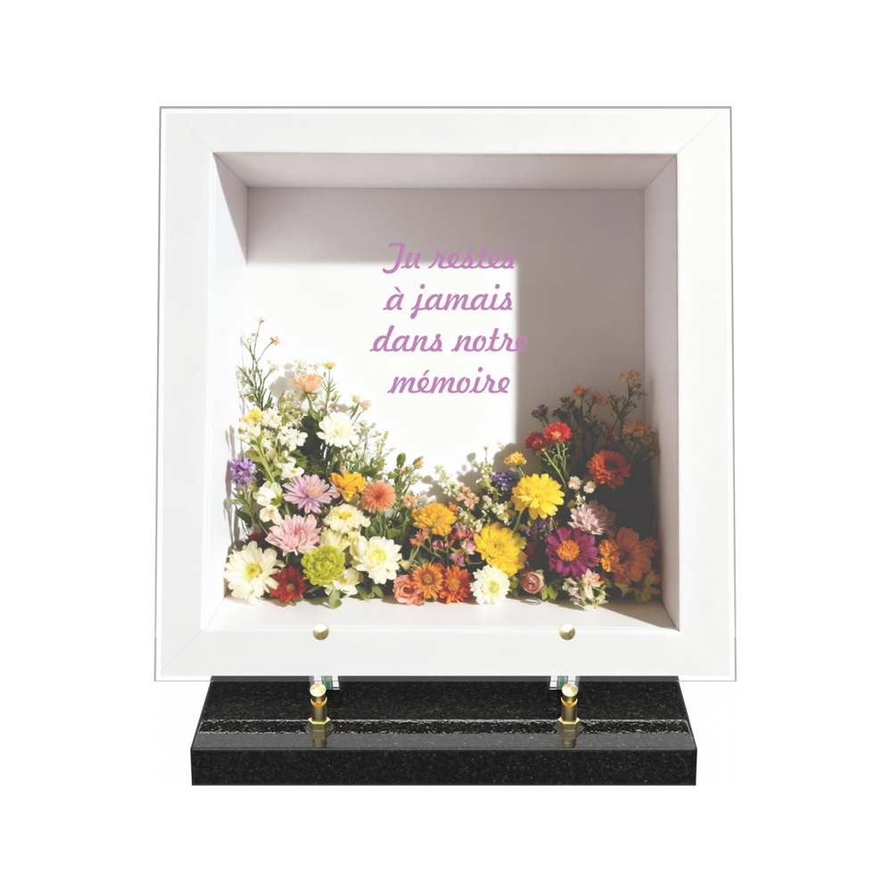Plaque funéraire DIORAMA – Plaques Funéraires Créations® – vue complémentaire