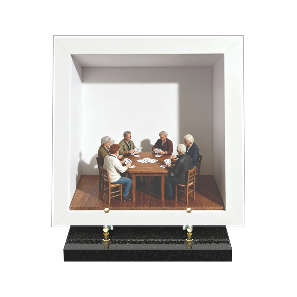 Plaque funéraire DIORAMA – Plaques Funéraires Créations® – vue complémentaire