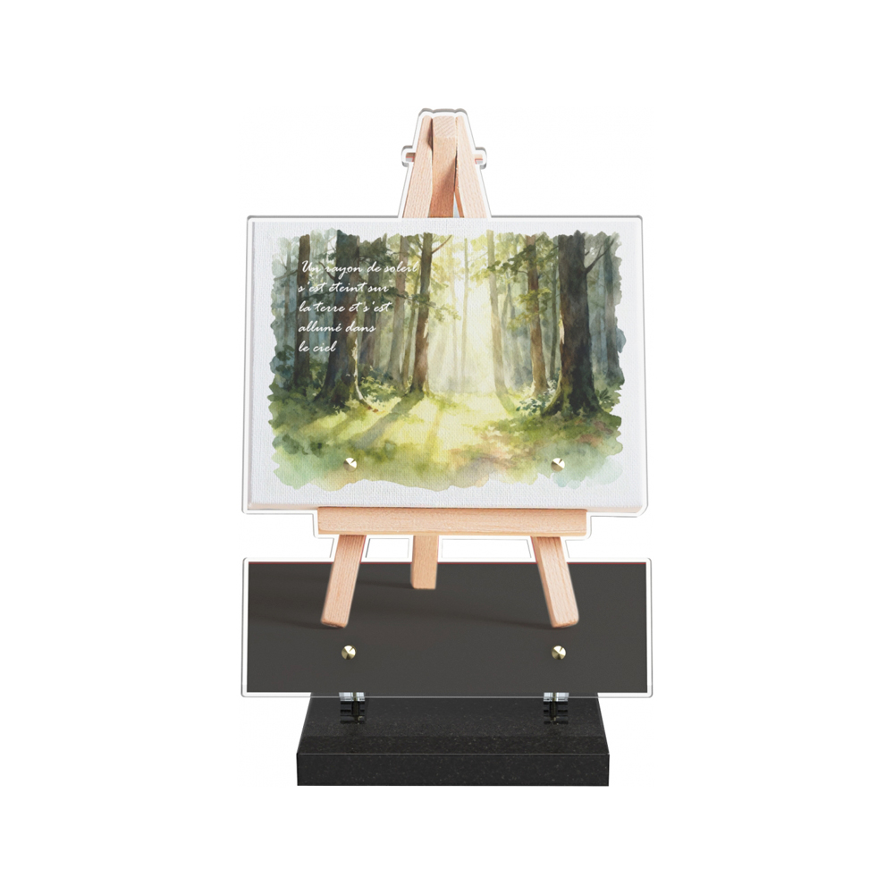 Plaque funéraire PITTURA – Plaques Funéraires Créations® – vue complémentaire