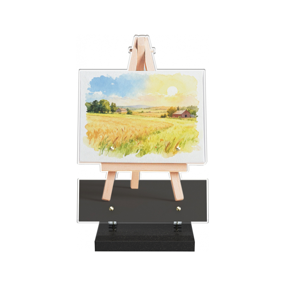 Plaque funéraire PITTURA – Plaques Funéraires Créations® – vue complémentaire