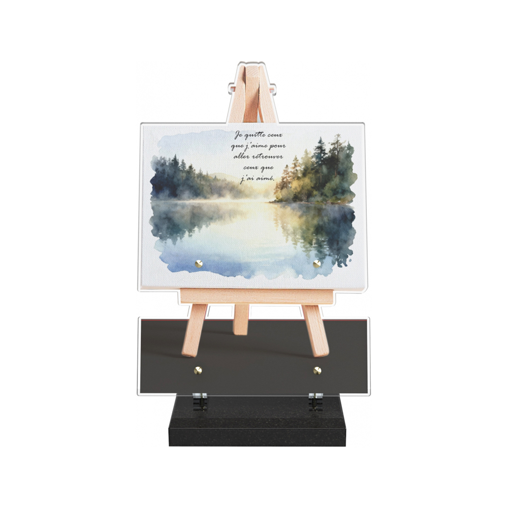 Plaque funéraire PITTURA – Plaques Funéraires Créations® – vue complémentaire