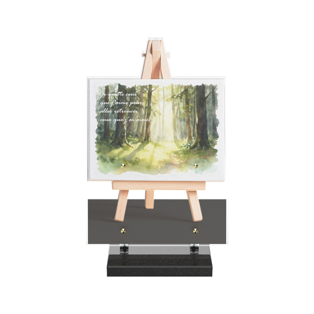 Plaque funéraire PITTURA – Plaques Funéraires Créations® – vue complémentaire