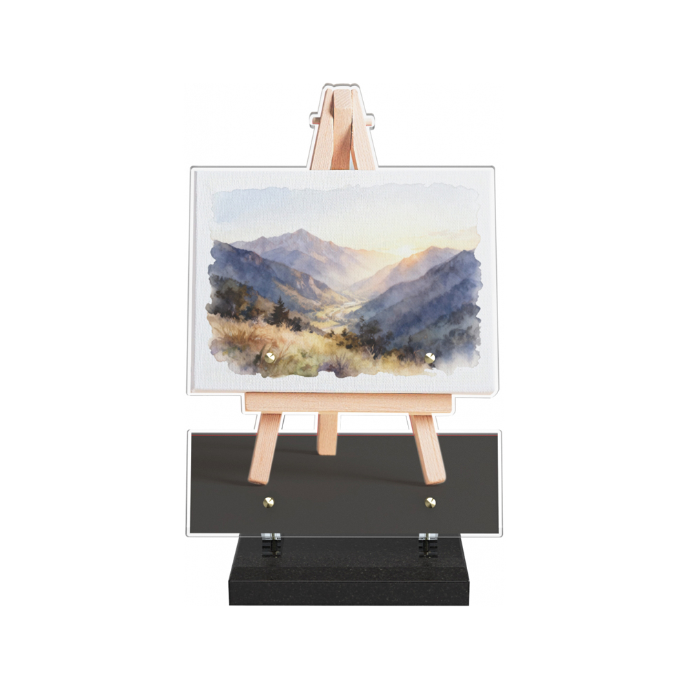 Plaque funéraire PITTURA – Plaques Funéraires Créations® – vue complémentaire