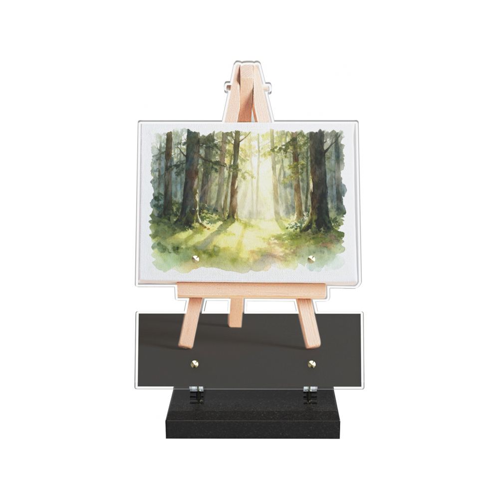 Plaque funéraire PITTURA – Plaques Funéraires Créations® – vue complémentaire
