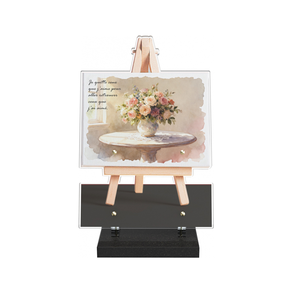 Plaque funéraire PITTURA – Plaques Funéraires Créations® – vue complémentaire