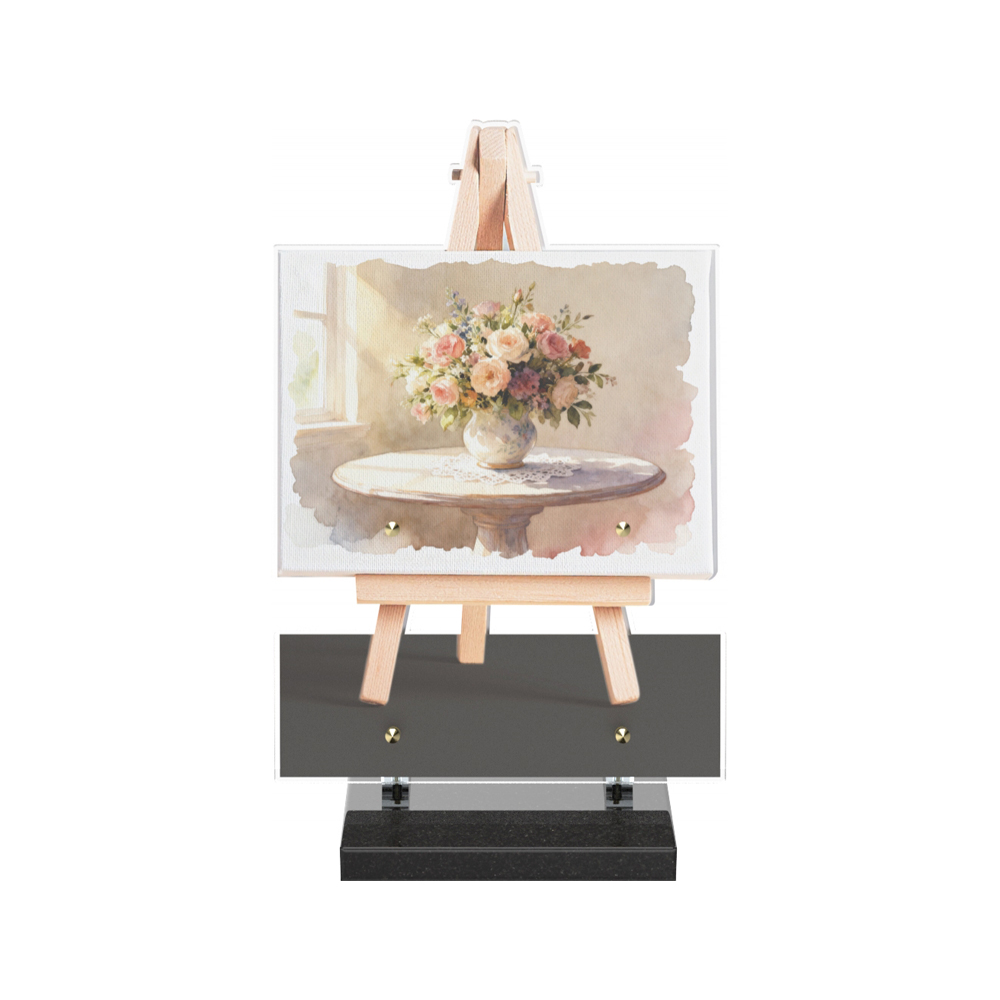 Plaque funéraire PITTURA – Plaques Funéraires Créations® – vue complémentaire