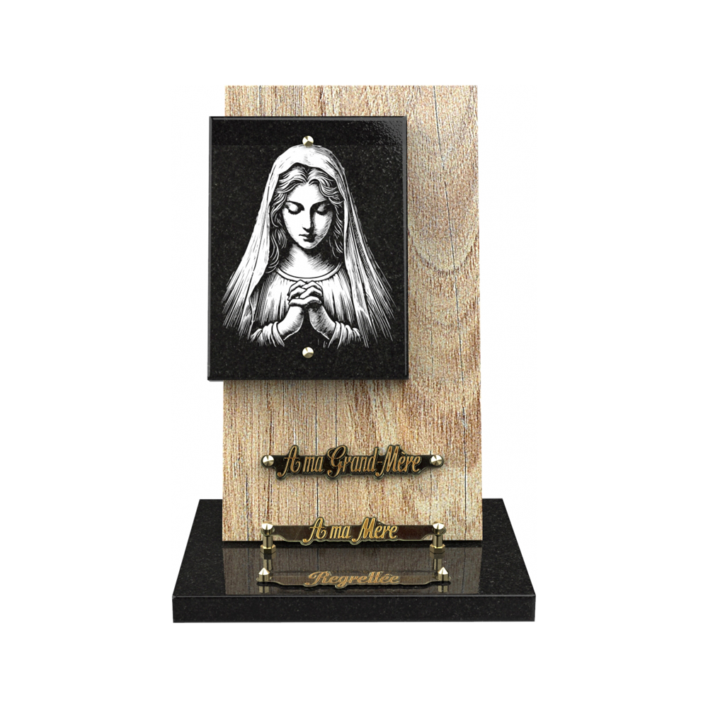 Plaque funéraire NÉMUS – Plaques Funéraires Créations® – vue complémentaire