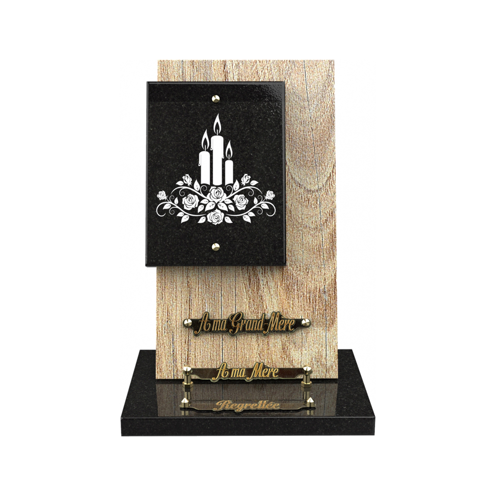 Plaque funéraire NÉMUS – Plaques Funéraires Créations® – vue complémentaire