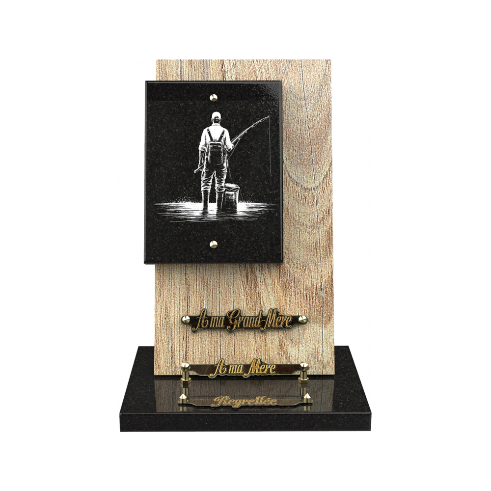 Plaque funéraire NÉMUS – Plaques Funéraires Créations® – vue complémentaire