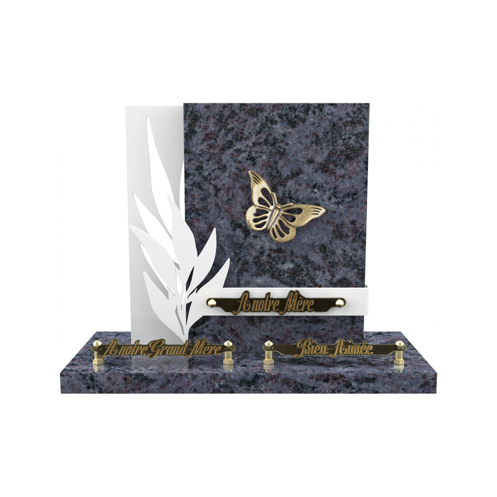 Plaque funéraire RADIANCE – Plaques Funéraires Créations® – vue complémentaire