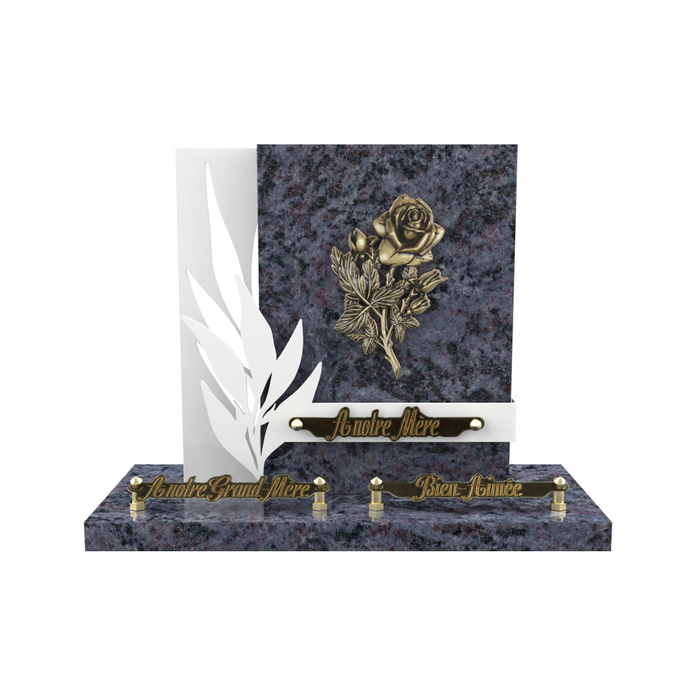 Plaque funéraire RADIANCE – Plaques Funéraires Créations® – vue complémentaire