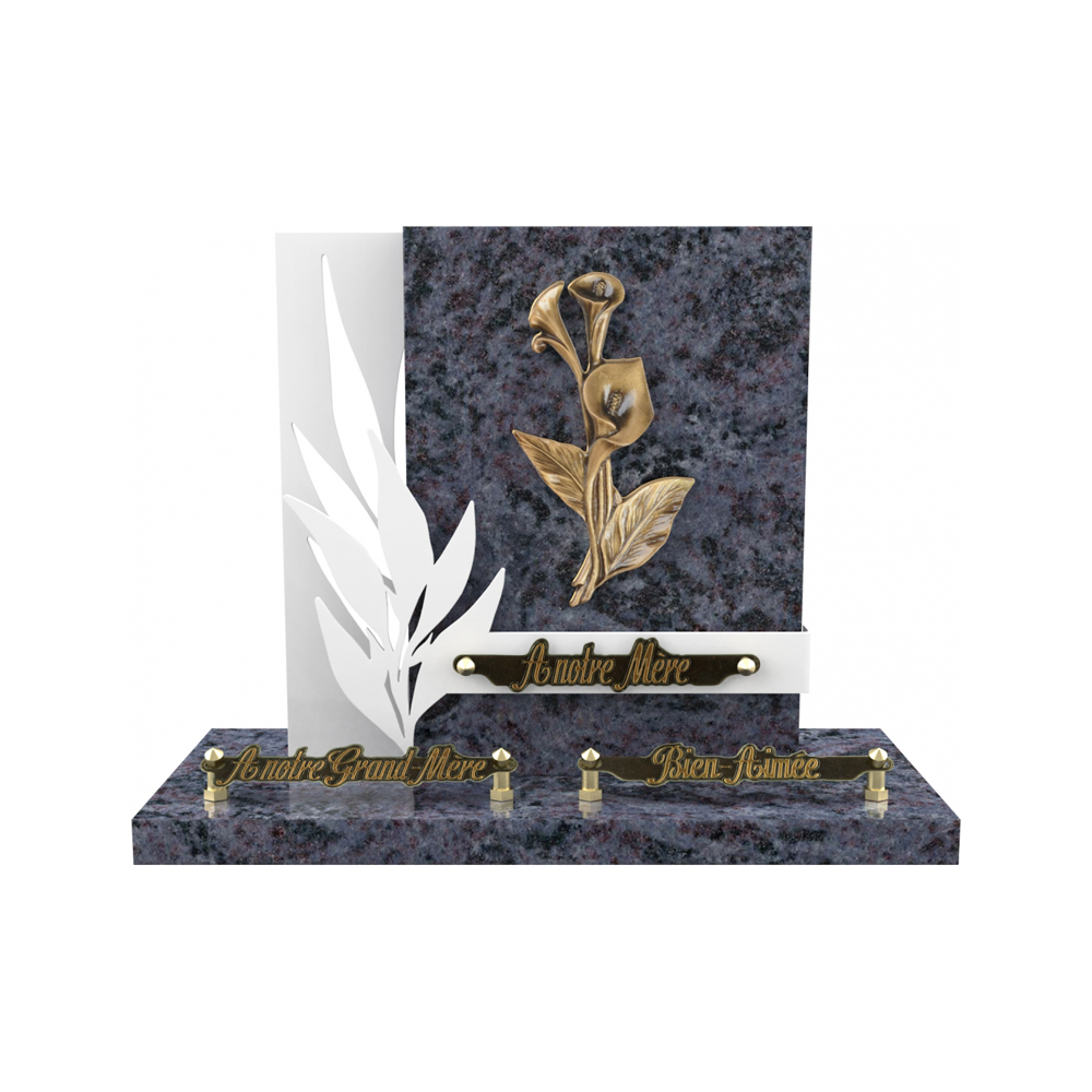 Plaque funéraire RADIANCE – Plaques Funéraires Créations® – vue complémentaire