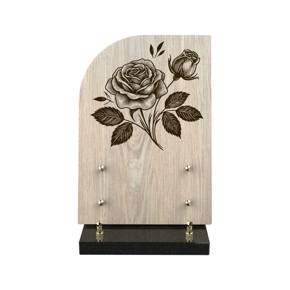 Plaque funéraire SYLVE – Plaques Funéraires Créations® – vue complémentaire