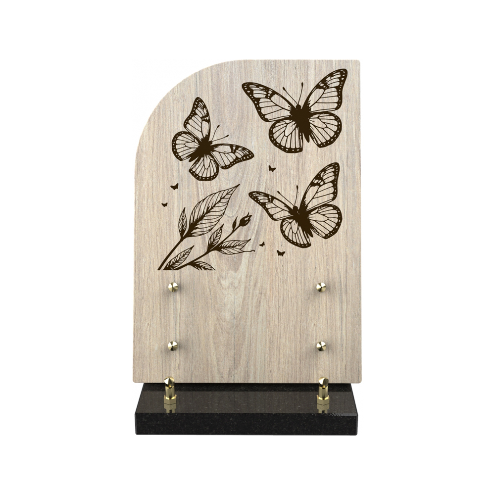 Plaque funéraire SYLVE – Plaques Funéraires Créations® – vue complémentaire