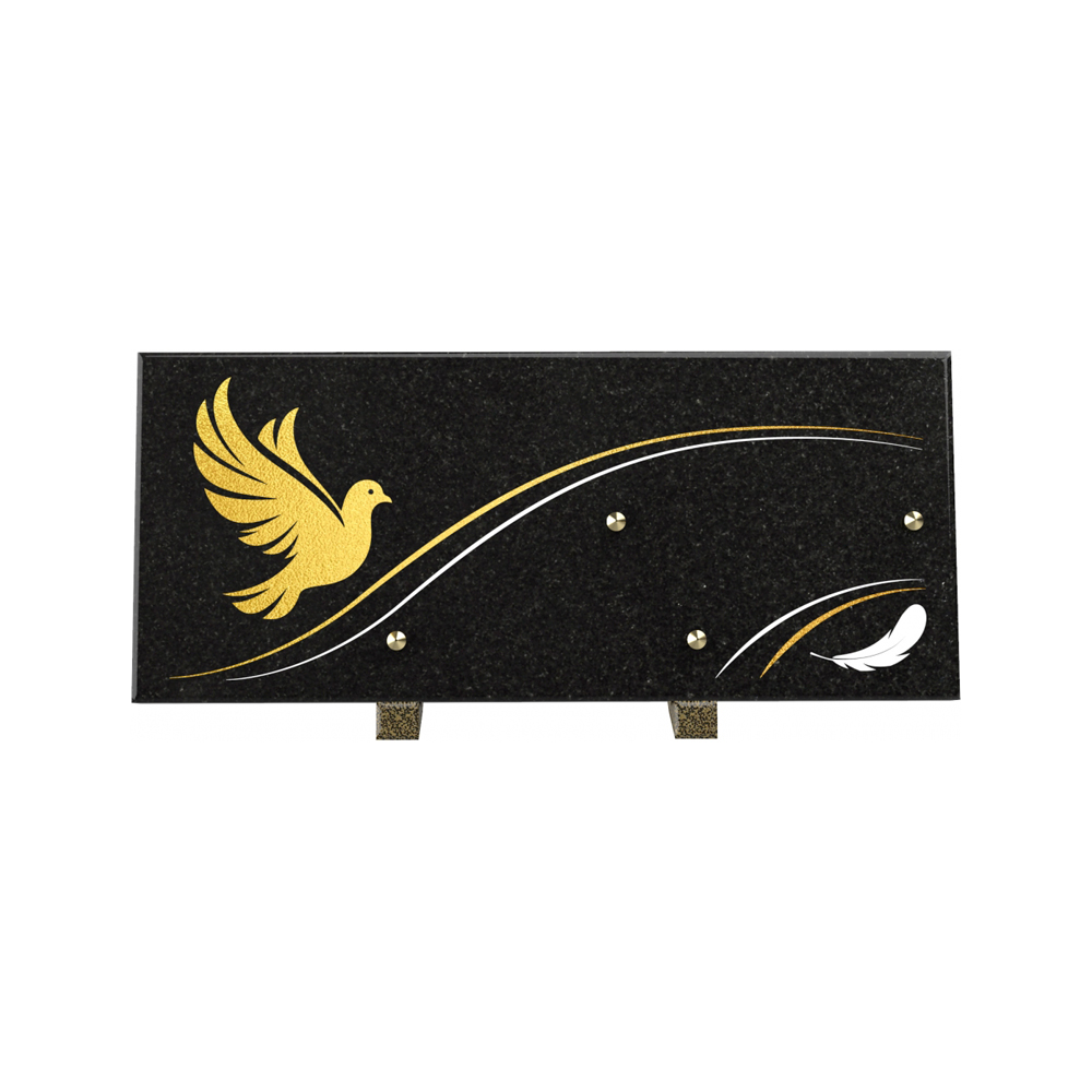 Plaque funéraire LUMIOR – Plaques Funéraires Créations® – vue complémentaire