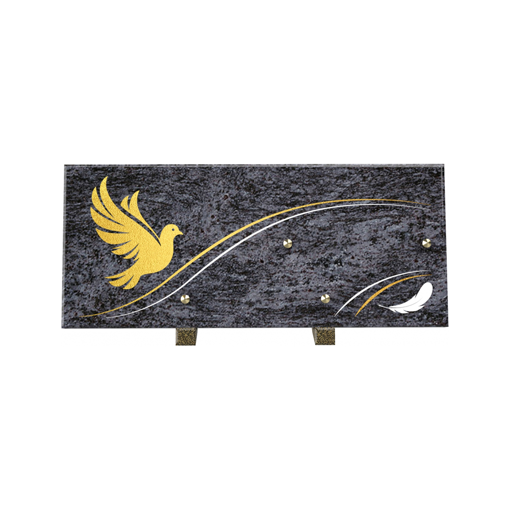 Plaque funéraire LUMIOR – Plaques Funéraires Créations® – vue complémentaire