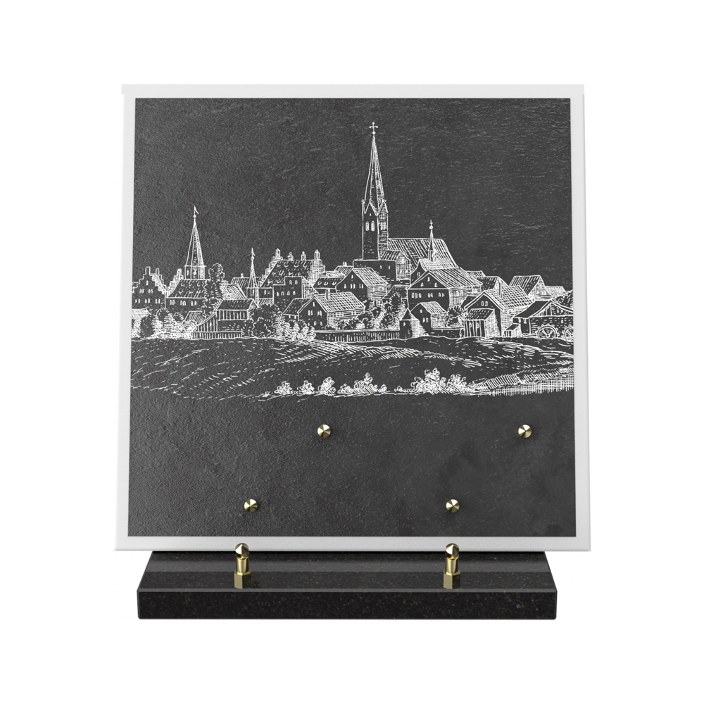 Plaque funéraire PRUSSE – Plaques Funéraires Créations® – vue complémentaire