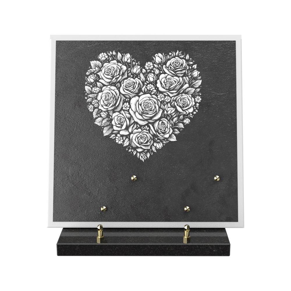 Plaque funéraire PRUSSE – Plaques Funéraires Créations® – vue complémentaire