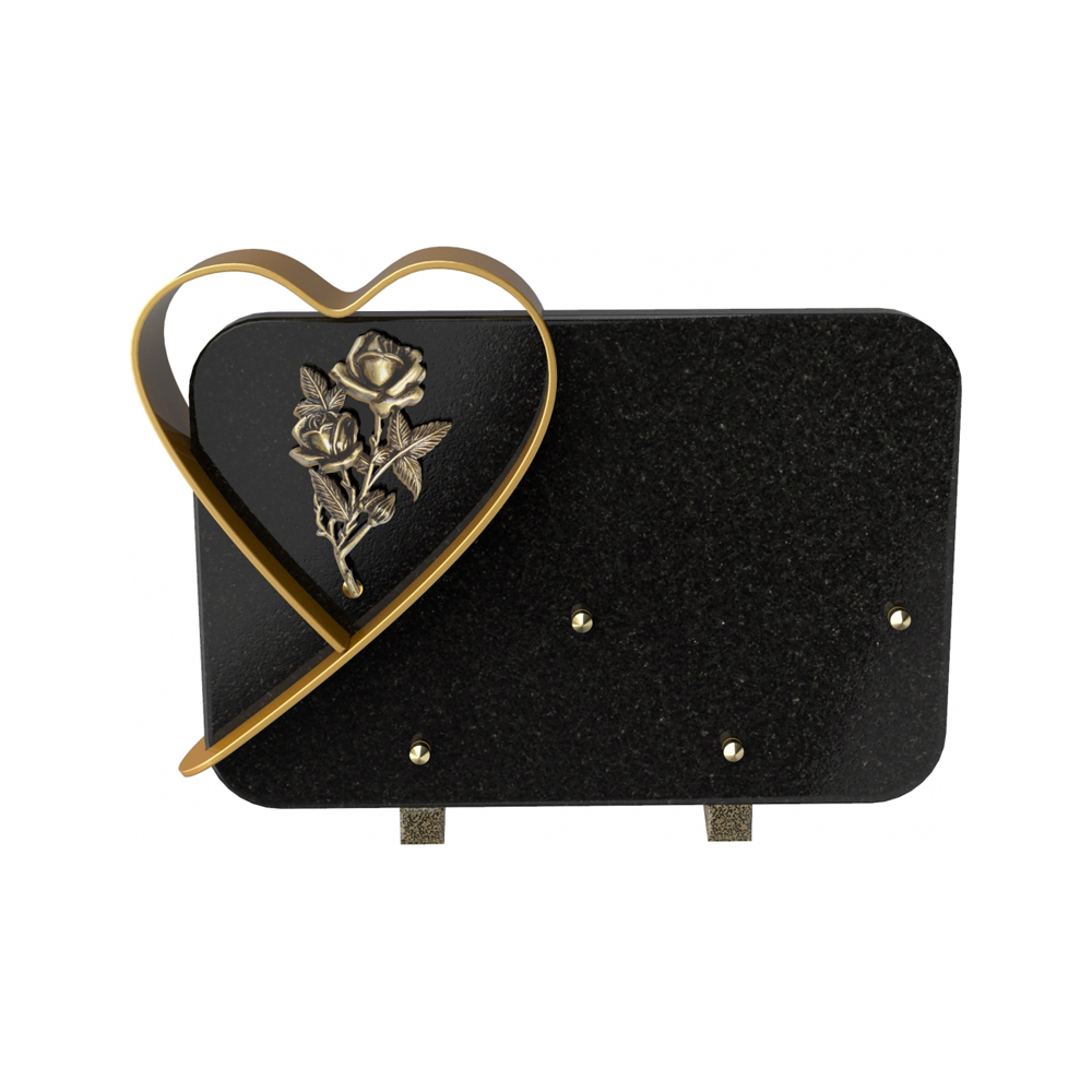 Plaque funéraire CUPIDON – Plaques Funéraires Créations® – vue complémentaire