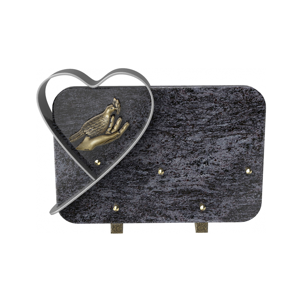 Plaque funéraire CUPIDON – Plaques Funéraires Créations® – vue complémentaire